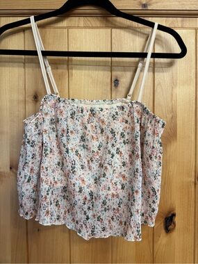 Floral Flowy Cami Crop Top
